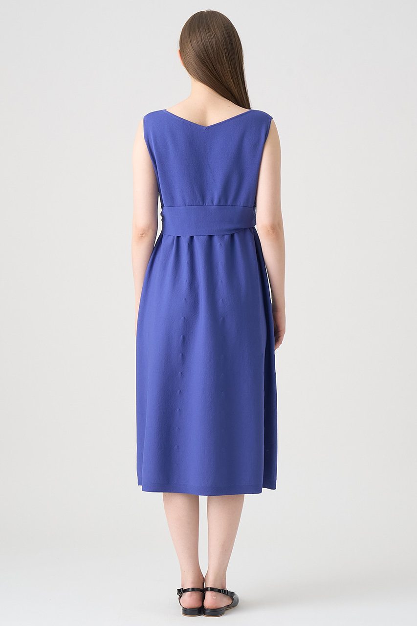 ANAYI(アナイ)｜ドレープツイストワンピース/ブルー の通販｜ELLESHOP