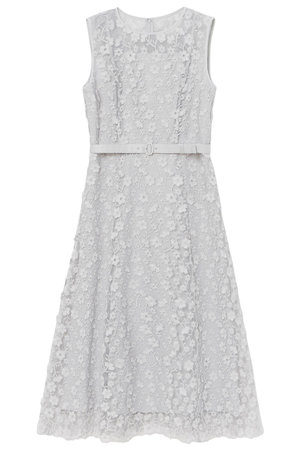 アナイ/ANAYIのフリンジフラワーチュールワンピース(110500/110503)