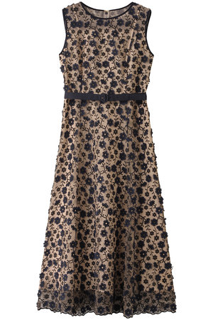 アナイ/ANAYIのフリンジフラワーチュールワンピース(110500/110503)