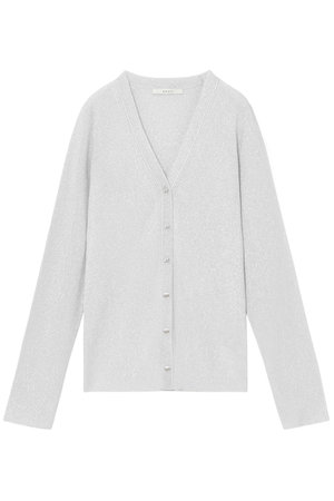 アナイ/ANAYIのラメリブＶネックカーディガン(110300/110303)