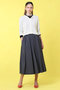 ストレッチナイロンタックフレア スカート アナイ/ANAYI