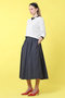 ストレッチナイロンタックフレア スカート アナイ/ANAYI