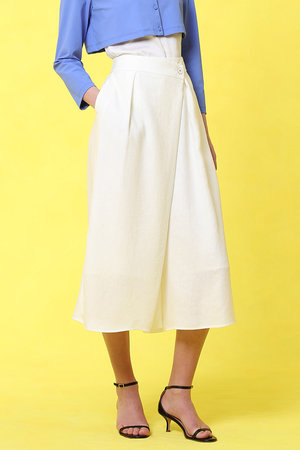 アナイ/ANAYIのドライスラブアシメラップパンツ(110600/110601)