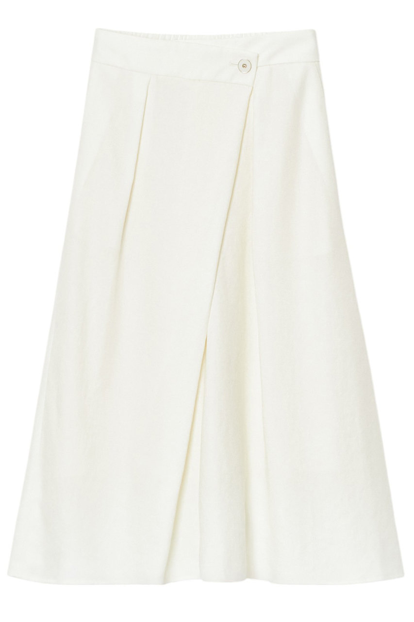 アナイ/ANAYIのドライスラブアシメラップパンツ(ホワイト/10252712010-76-380)