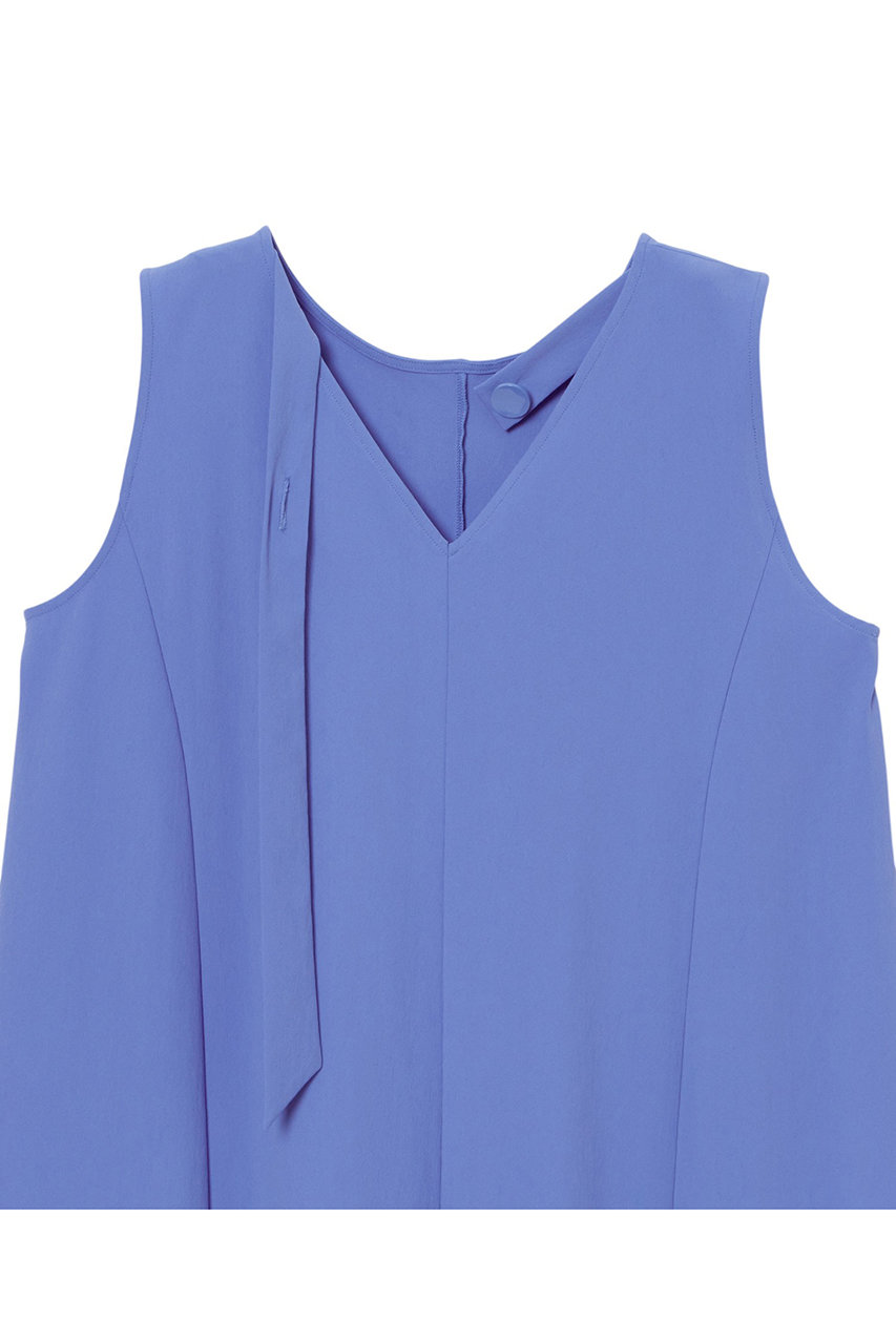 ANAYI(アナイ)｜ナイロンジャージーフレア ワンピース/ブルー の通販  