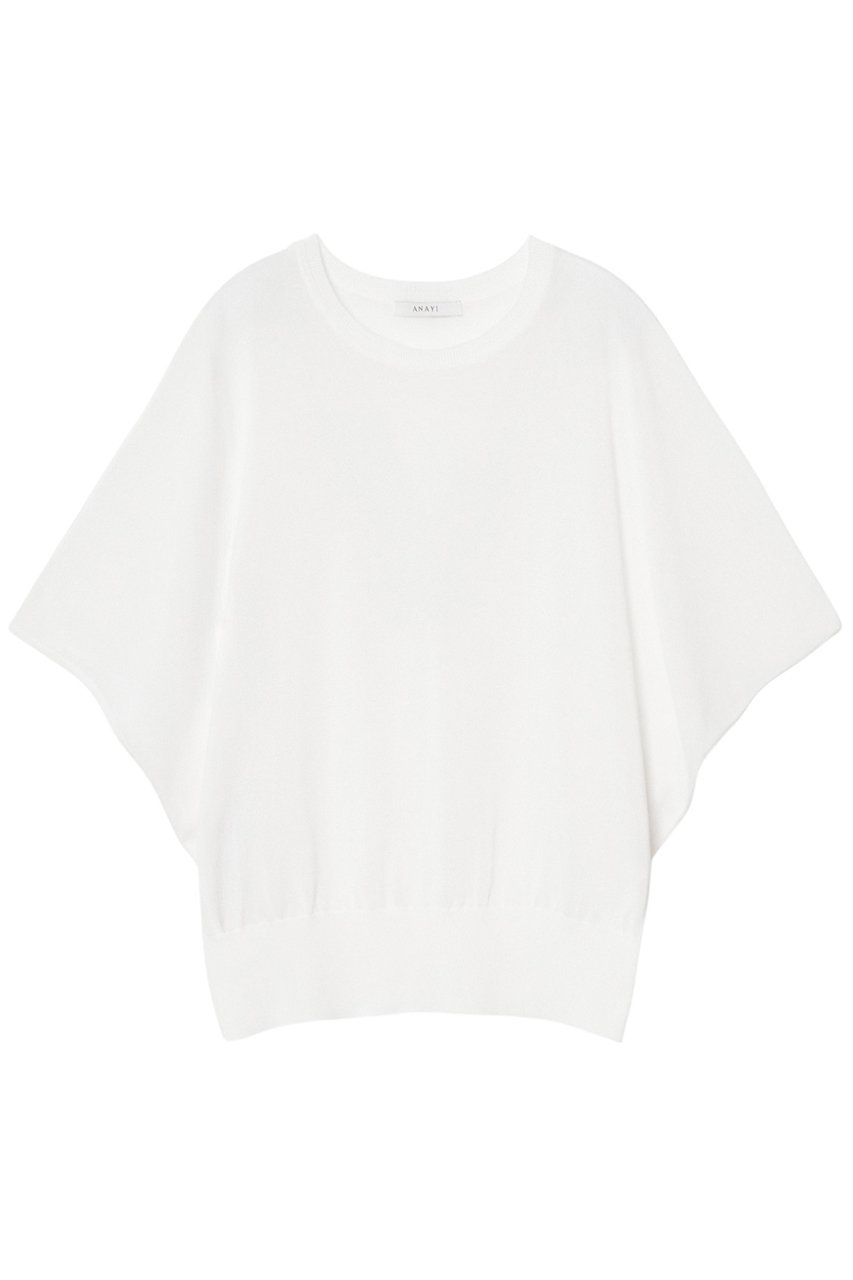 アナイ/ANAYIのコットンアセテートドルマン プルオーバー(ホワイト/10252816090-95-380)