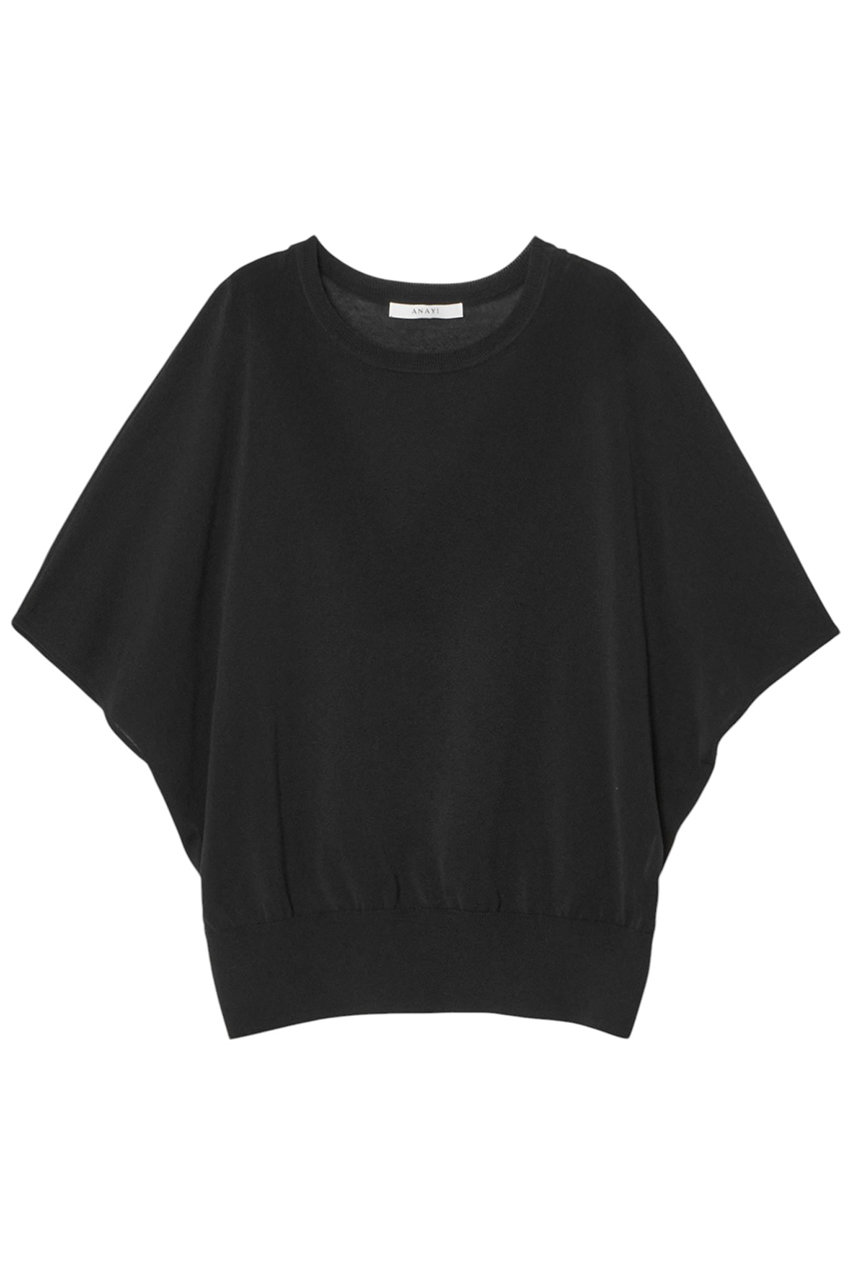 アナイ/ANAYIのコットンアセテートドルマン プルオーバー(ブラック/10252816090-95-380)