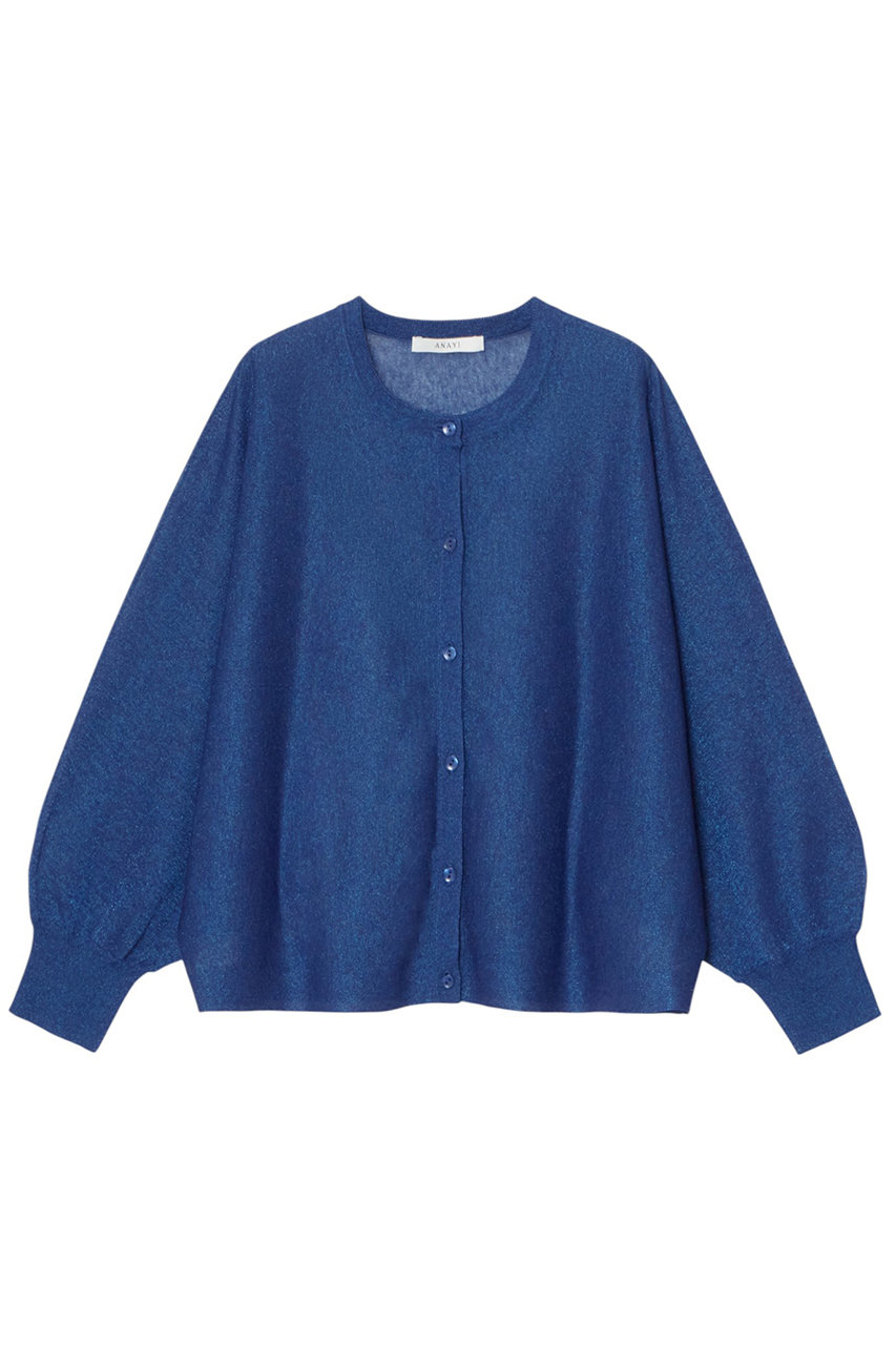 ANAYI シアー天竺ドルマン カーディガン (ブルー, 38) アナイ ELLE SHOP ANAYI シアー天竺ドルマン カーディガン (ブルー, 38) アナイ ELLE SHOP