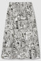 シティスケーププリントＡライン スカート アナイ/ANAYI ホワイト