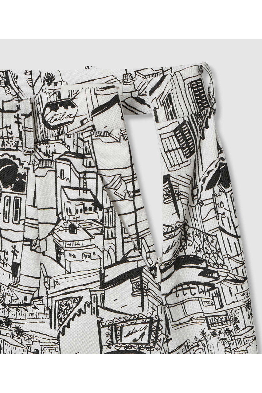 【美品】ANAYI 2025AW シティスケーププリントAライン スカート シティスケーププリントAライン スカート | ANAYI/アナイ | 三越