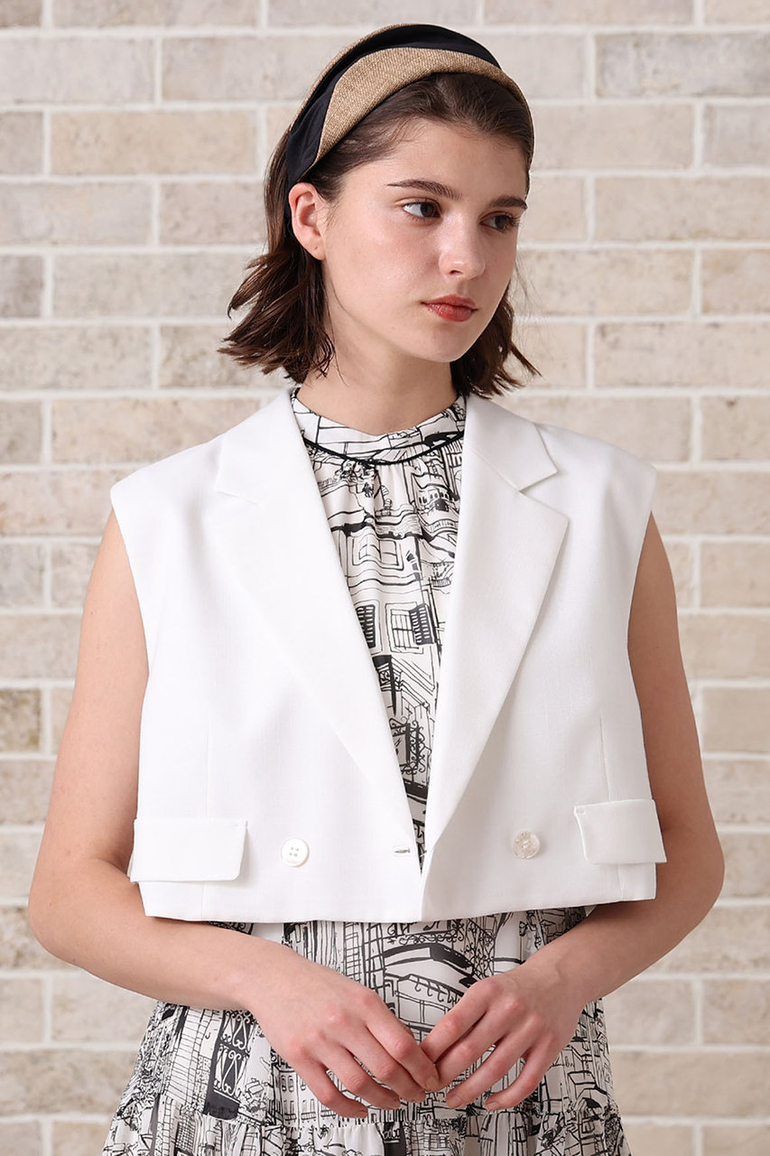 アナイ ANAYI ジレ ANAYI(アナイ)｜リネンライクビエラショートジレ