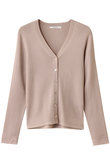 ANAYI(アナイ)｜アセテートポリエステルVカーディガン/ピンクベージュ