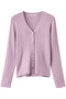 アセテートポリエステルVカーディガン アナイ/ANAYI パープル