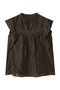 コットンシルクレースコンビブラウス アナイ/ANAYI ブラウン