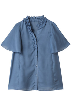 アナイ/ANAYIのスパンローンフリルネックブラウス(110400/110402)