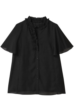 アナイ/ANAYIのスパンローンフリルネックブラウス(110400/110402)