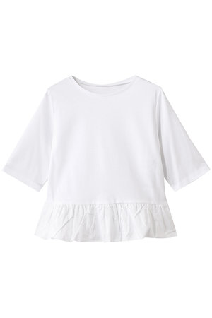 アナイ/ANAYIのライトポンチペプラム5分袖プルオーバー(110100/110102)