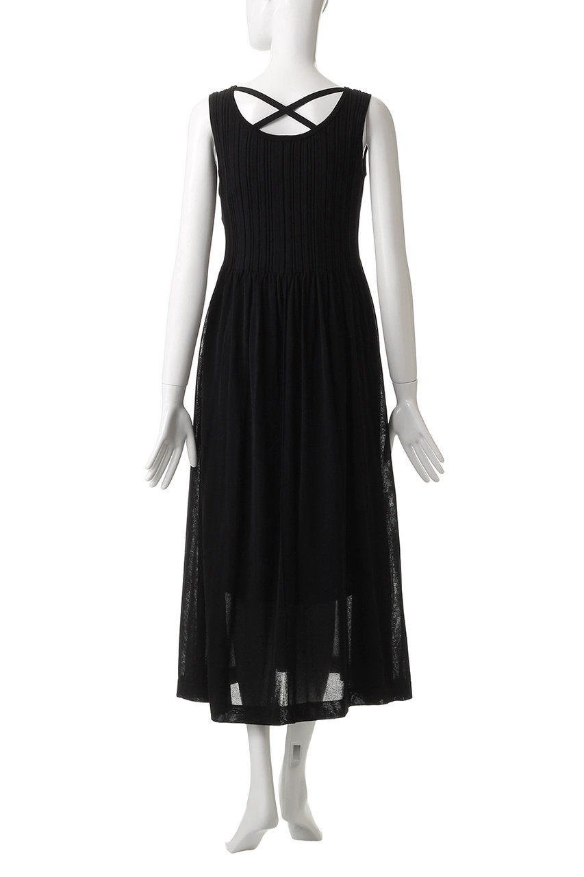 ANAYI(アナイ)｜ランダムリブロングワンピース/ブラック の通販