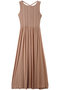 ランダムリブロングワンピース アナイ/ANAYI ピンクベージュ