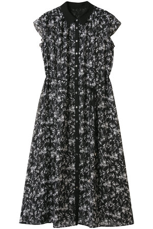 アナイ/ANAYIのモノトーンフラワーPTシャツワンピース(110500/110503)