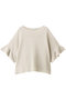 和紙ガーターフリル袖プルオーバー アナイ/ANAYI ライトベージュ