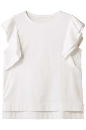 アナイ/ANAYIのコットンスムースWフリルプルオーバー(110100/110102)