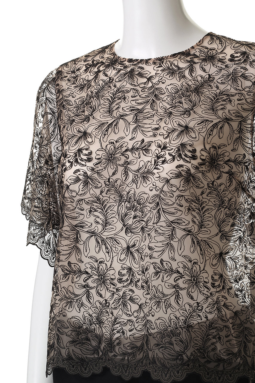 アナイ2024AW 【美品】お袖チュールレース ブラウス♡ホワイト36 アナイ2024AW 【美品】お袖チュールレース ブラウス♡ホワイト36