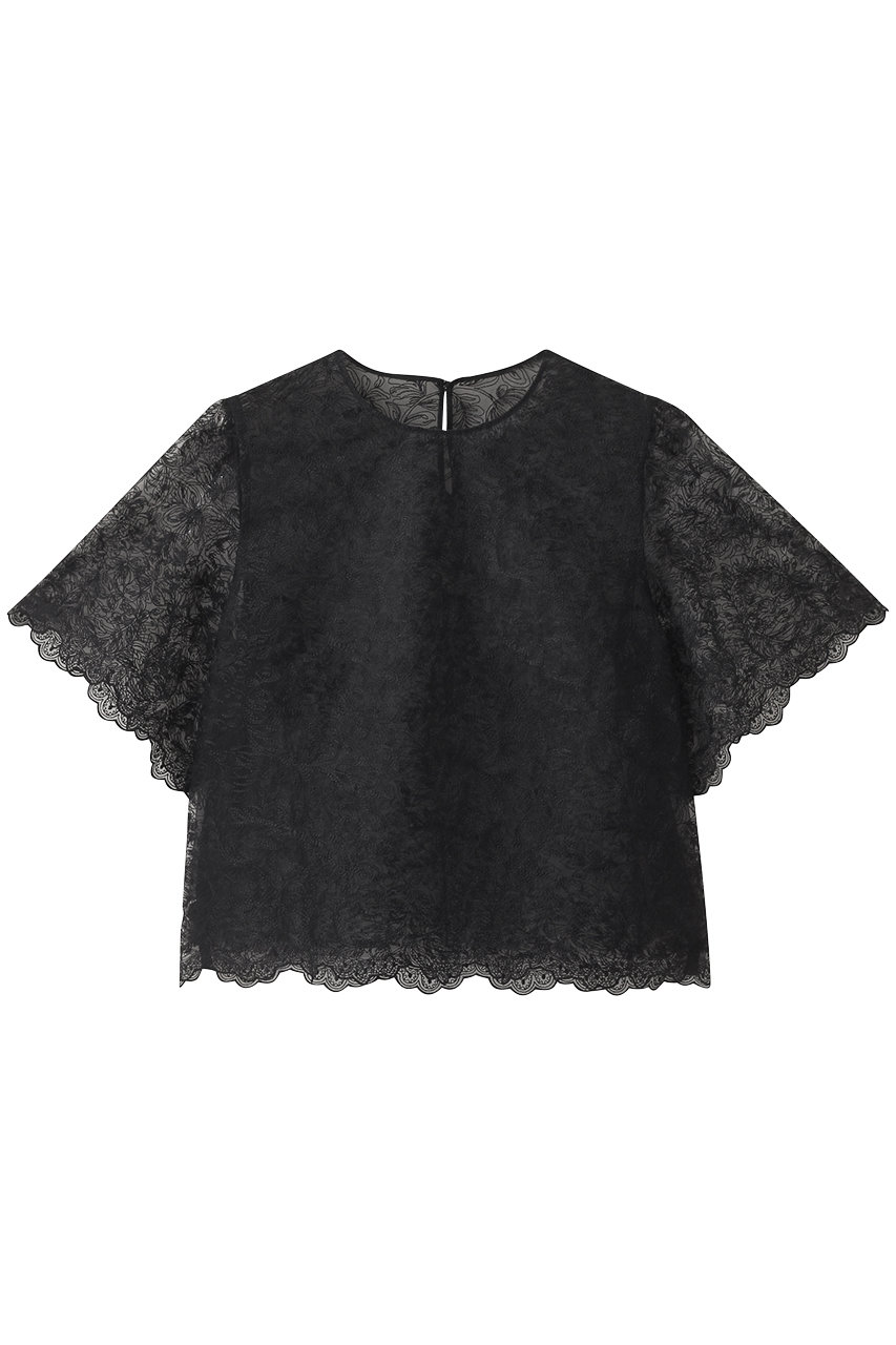 ANAYI レースフラワーチュールTブラウス (ブラック, 38) アナイ ELLE SHOP ANAYI レースフラワーチュールTブラウス (ブラック, 38) アナイ ELLE SHOP