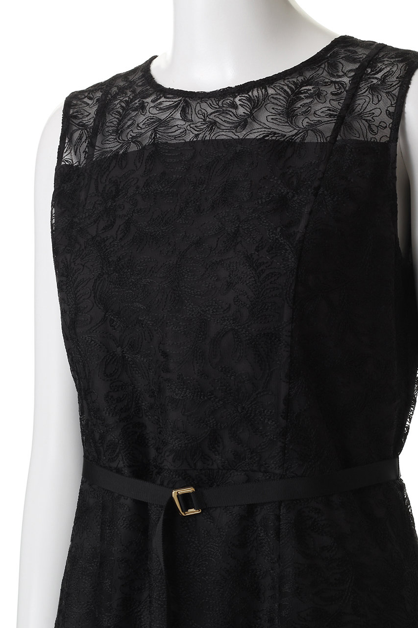 ANAYI(アナイ)｜レースフラワーチュールフレアワンピース