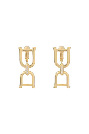 ホースビットビジューイヤリング