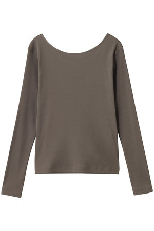 アナイ/ANAYIのコットンテレコボートネックプルオーバー(110100/110103)