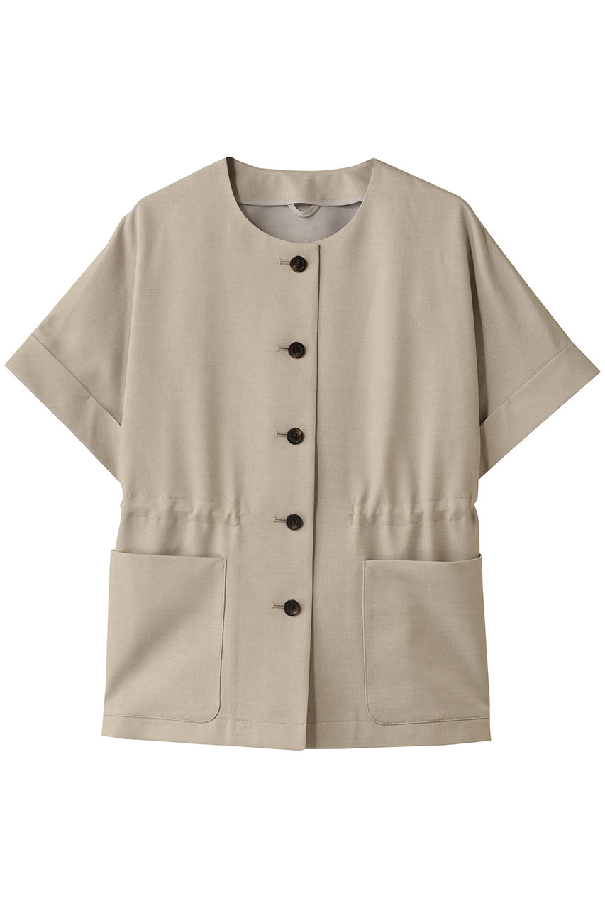 美品 ANAYI リボン ベルト 半袖 ジャケット ベージュ 美品 ANAYI リボン ベルト 半袖 ジャケット ベージュ 美品 ANAYI