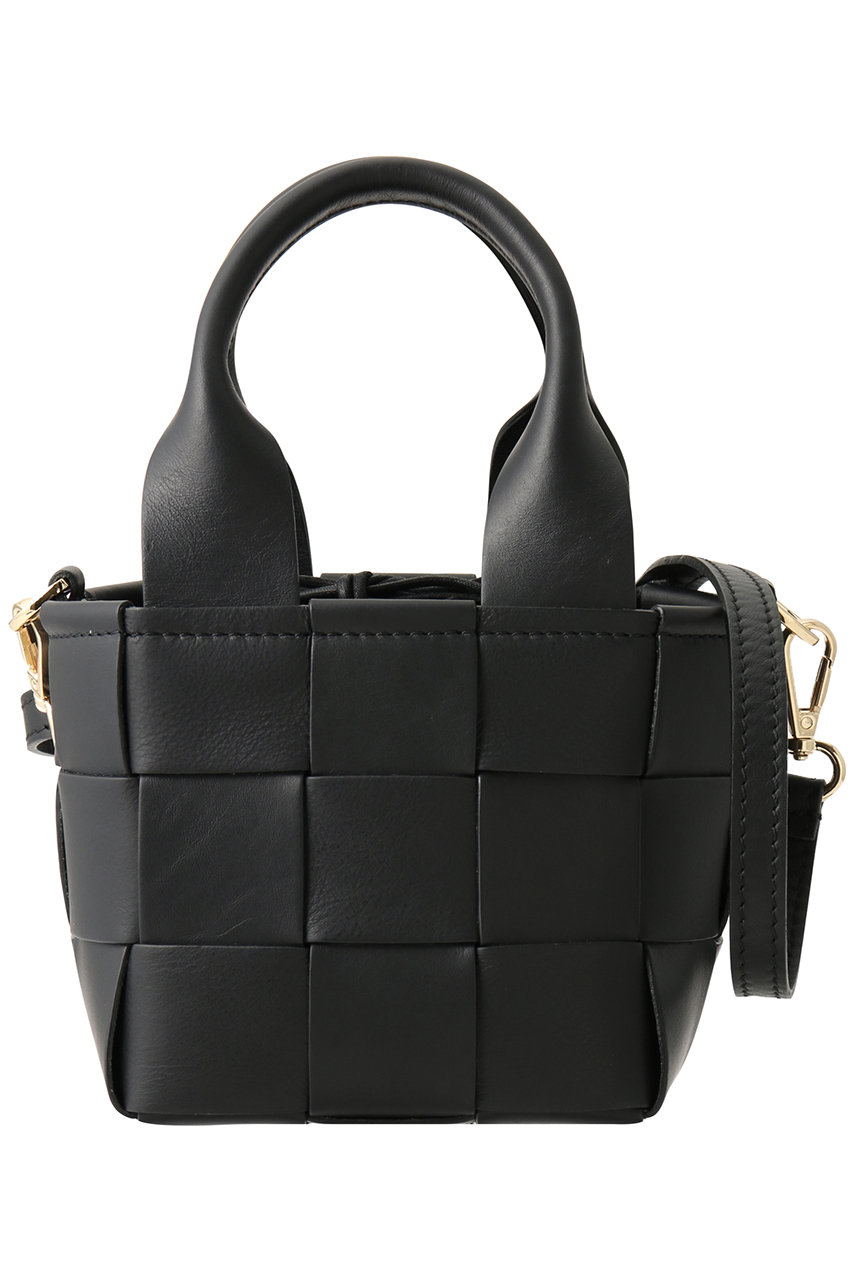 ANAYI IイントレチャートミニハンドBAG (ブラック, 1) アナイ ELLE SHOP ANAYI IイントレチャートミニハンドBAG (ブラック, 1) アナイ ELLE SHOP