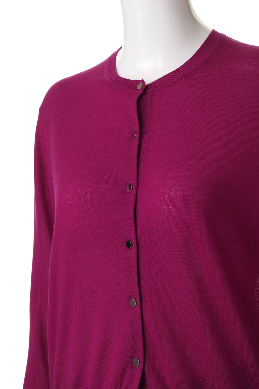 ANAYI(アナイ)｜スーパーFメリノクルーカーディガン/ピンク の通販