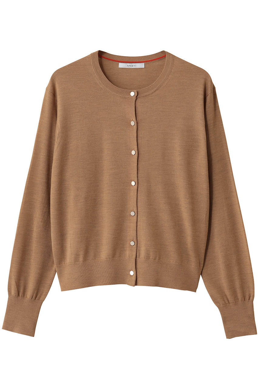 スーパーFメリノクルーカーディガン