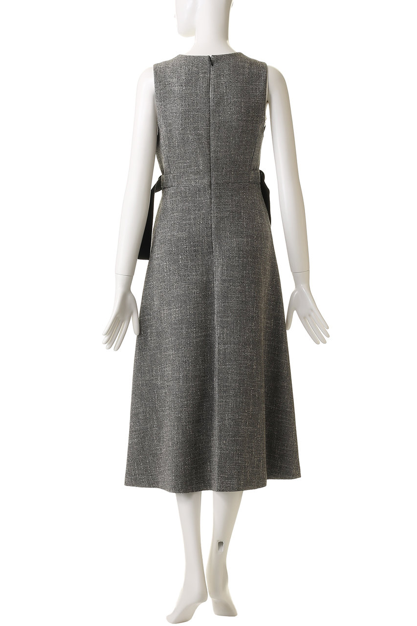 ANAYI(アナイ)｜ウールライクツィードジャンパーワンピース/グレー の