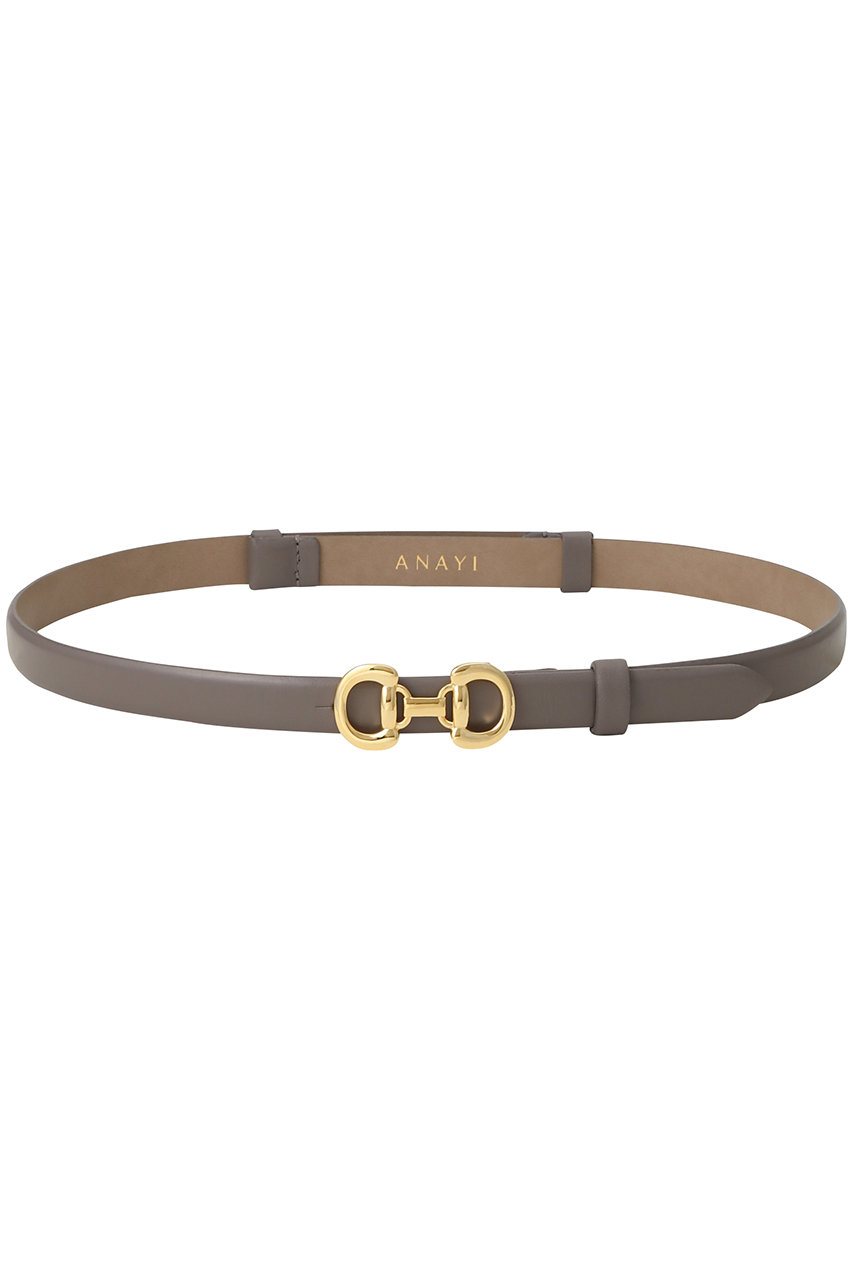 ANAYI ホースビットスライドBELT (グレー, 1) アナイ ELLE SHOP