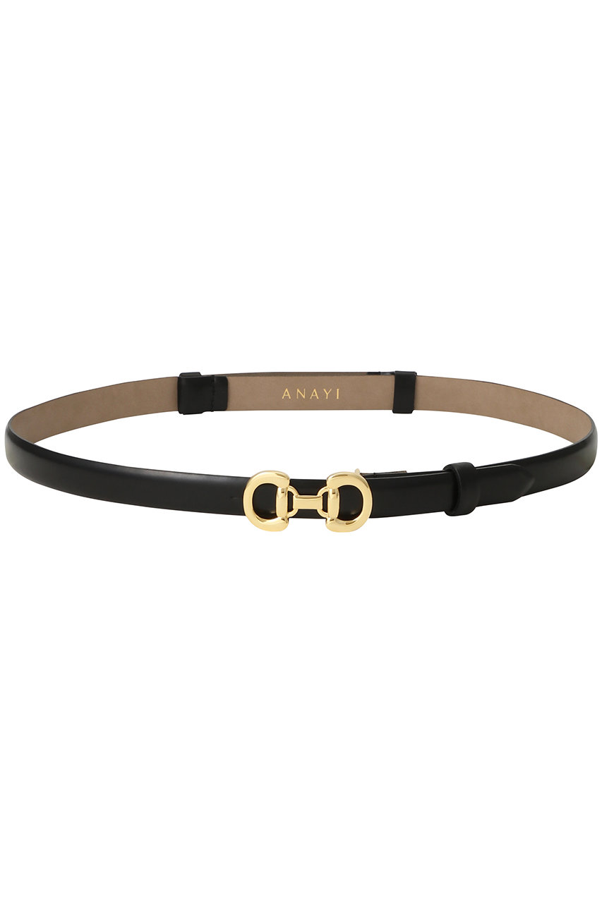 ANAYI ホースビットスライドBELT (ブラック, 1) アナイ ELLE SHOP