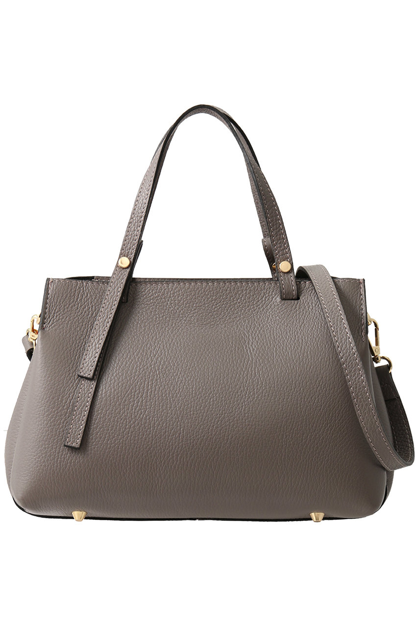 ANAYI Iシュリンク革2WAYハンドBAG (チャコールグレー, 1) アナイ ELLE SHOP