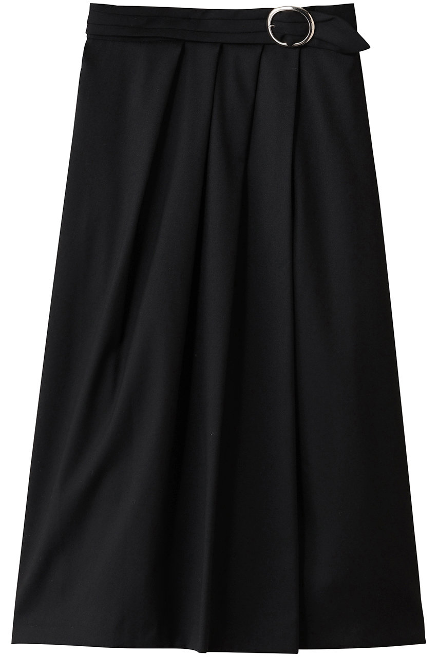 ANAYI ソフトサキソニーアシメタックスカート (ブラック, 36) アナイ ELLE SHOP ANAYI ソフトサキソニーアシメタックスカート (ブラック, 36) アナイ ELLE SHOP