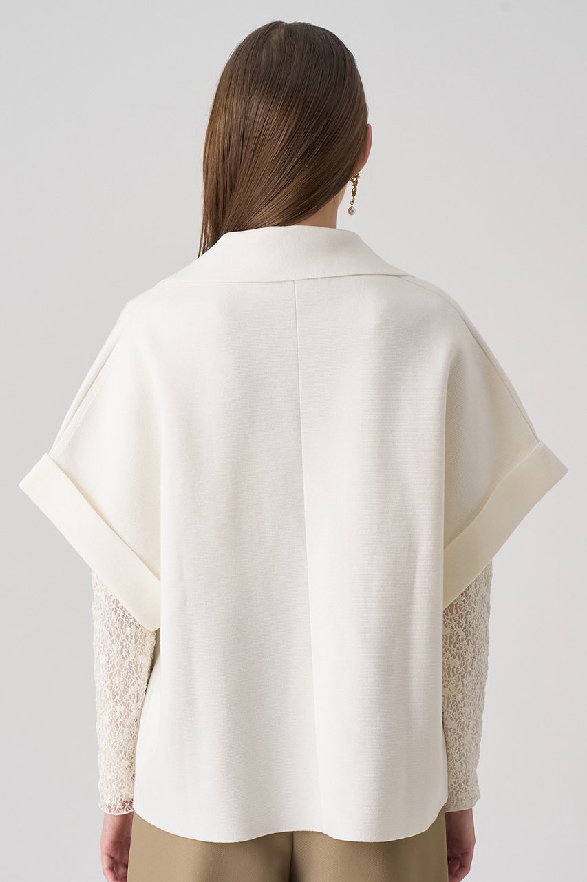 ANAYI(アナイ)｜メリノウールテーラードジレ/オフホワイト の通販