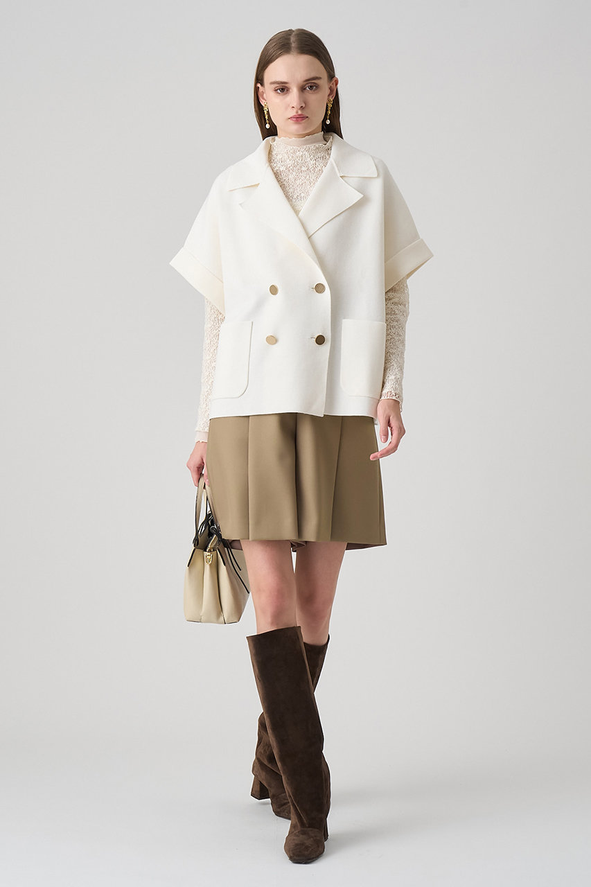 ANAYI(アナイ)｜メリノウールテーラードジレ/オフホワイト の