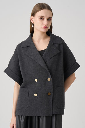 アナイ/ANAYIのメリノウールテーラードジレ(110800/110806)