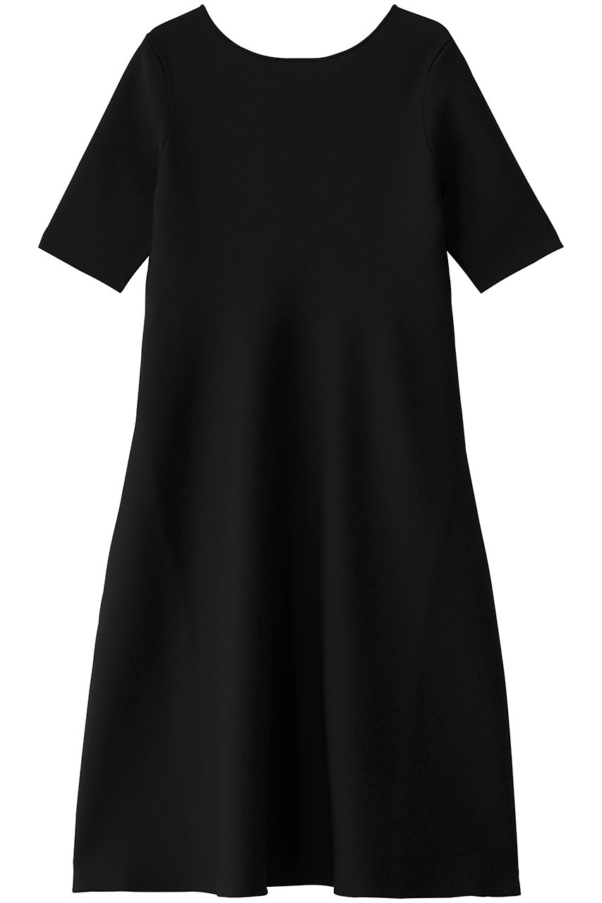 ANAYI(アナイ)｜バックVネックシルエットワンピース/ブラック の通販