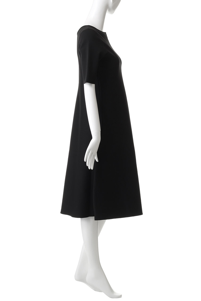 ANAYI(アナイ)｜バックVネックシルエットワンピース/ブラック の通販