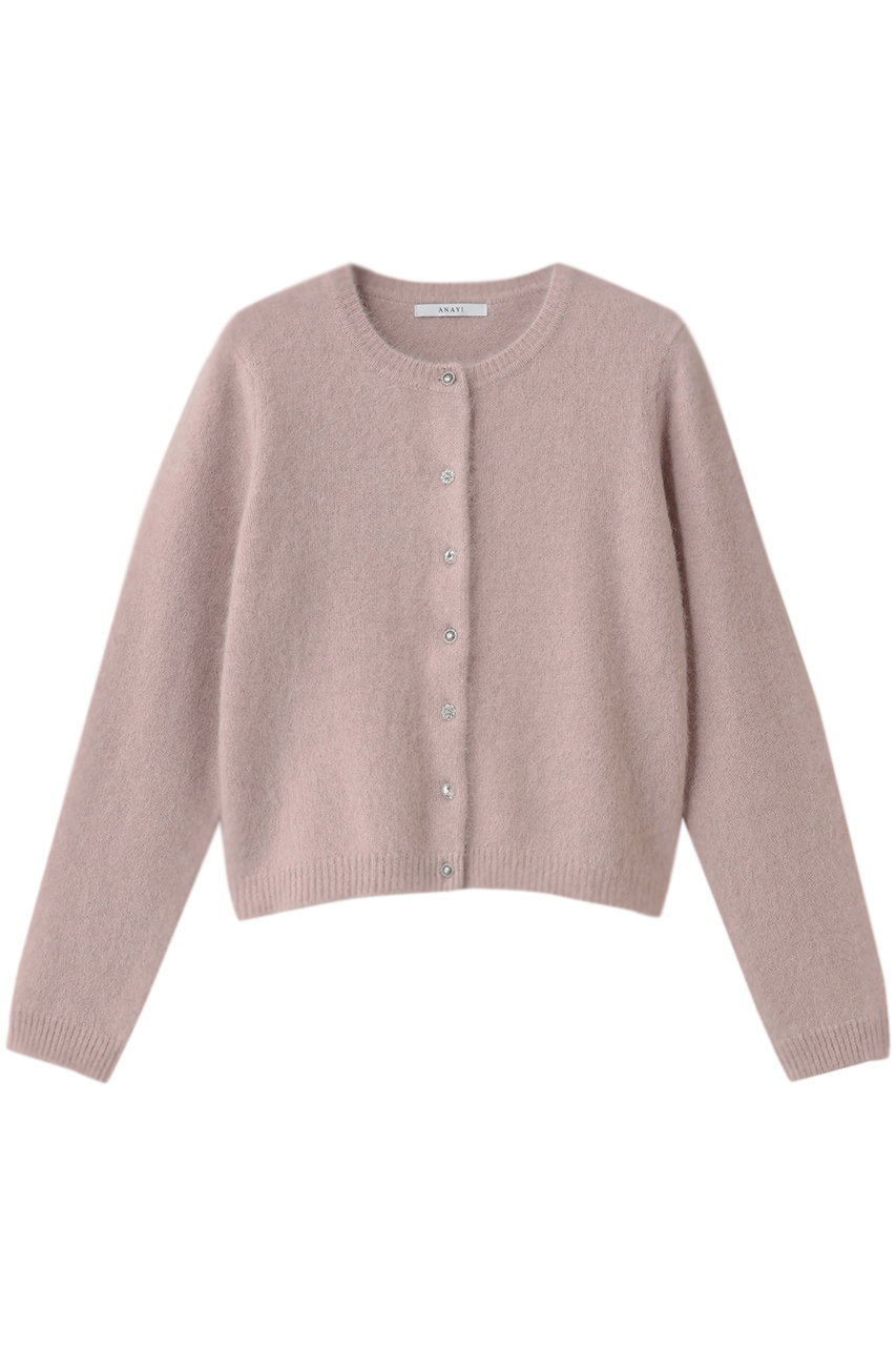 アナイ/ANAYIのフラッフィアソート釦カーディガン(ピンク/10252816410-65-380)