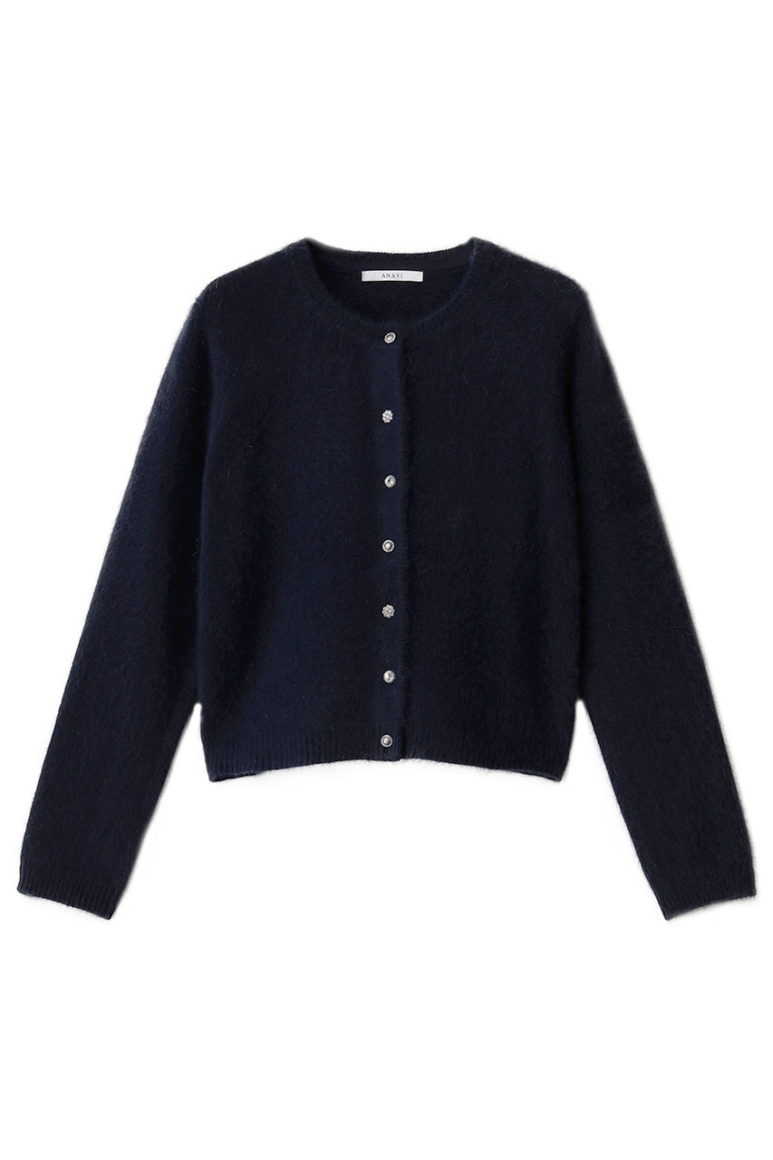 アナイ/ANAYIのフラッフィアソート釦カーディガン(ネイビー/10252816410-65-380)