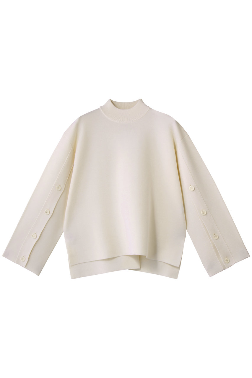 アナイ/ANAYIのメリノウール釦スリーブプルオーバー(オフホワイト/10252816430-65-380)