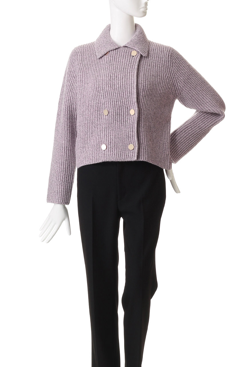 ANAYI(アナイ)｜カラーミックスボクシーJKカーディガン/ピンク の通販