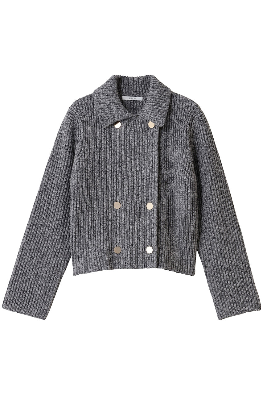 カラーミックスボクシーJKカーディガン